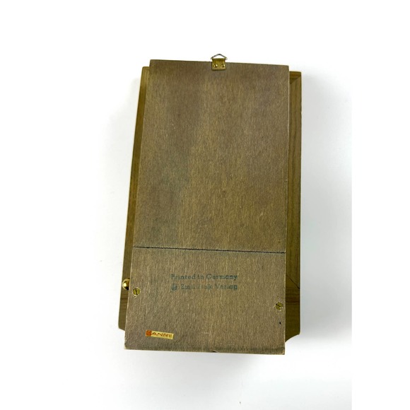 VTG Anri Thorens Music Box Wind Up Diorama Shadow Box Girl, Bird And Mushrooms - Picture 5 of 10